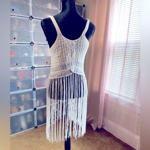Fringe Hem Crochet Top